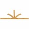 Ekena Millwork Richland Rough Sawn Timber Gable Bracket, Western Red Cedar, 96"W x 44"H x 2"D x 4"F, 11/12 Pitch GBW096X44X0204RIC00RWR - alternate 4